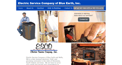 Desktop Screenshot of electricserviceblueearth.com
